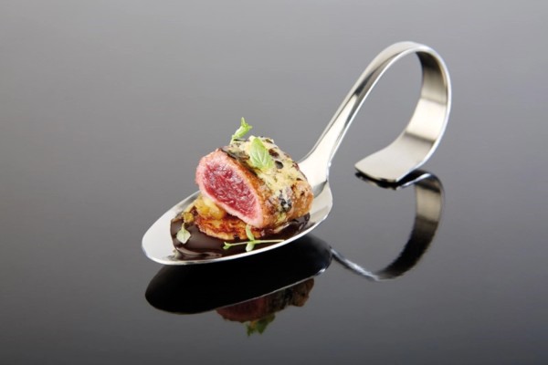 Gourmet Löffel Classic Edelstahl-Look L: 13.5cm