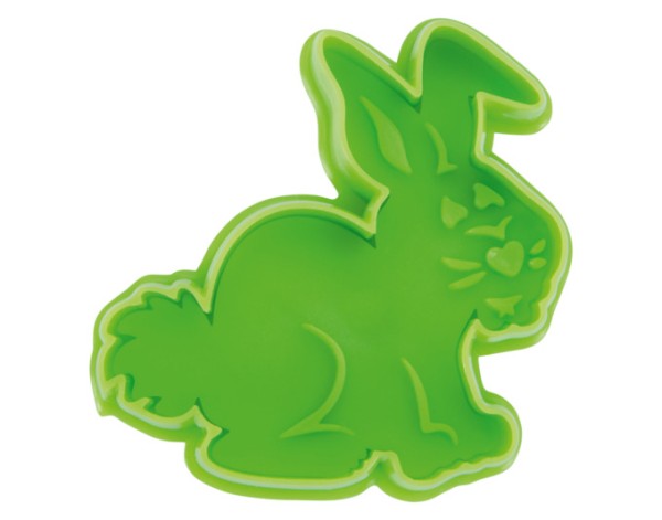 Ausstecher Hase 6cm grün