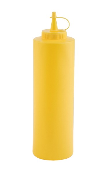 Quetschflasche gelb, ca. D7cm. H24cm 0.7lt