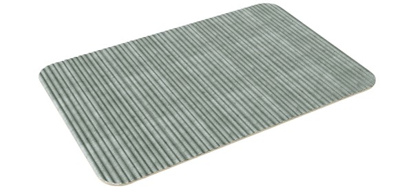 Playground NARA Platte eckig Relief grau 30x18cm H1.6cm