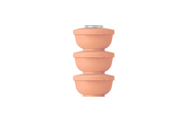 3er Set Tylla 200ml, 105x105x18cm peach