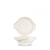 Stonecast Barley White Schale rund mit Griffen 15x18cm