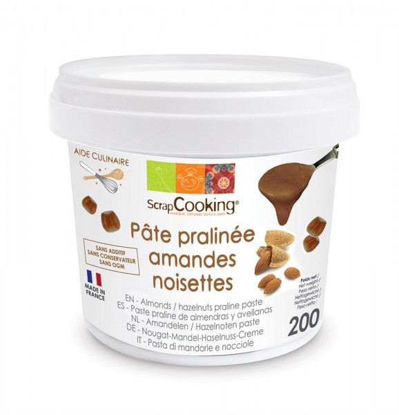 Fertigmischung Pralinenmasse Mandel-Haselnuss 200g