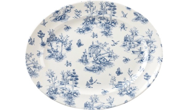 V.P. Toile Prague Platte oval 36.5x29.3cm