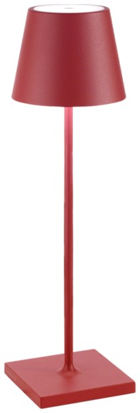 Poldina Pro Tischlampe 11.1x38cm rot