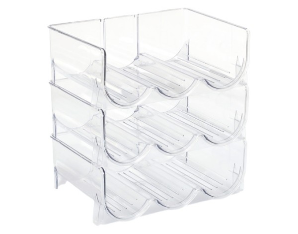 Flaschenregal tran. 28.5x20x10