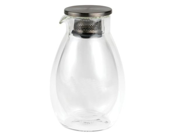 Teekanne Glas doppelwandig