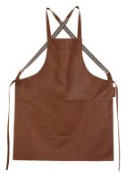 Schürze Hosenträger brown