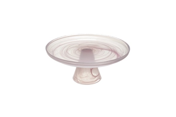 Leona Etagere D21 x h9.5cm Alabaster weiss und pink