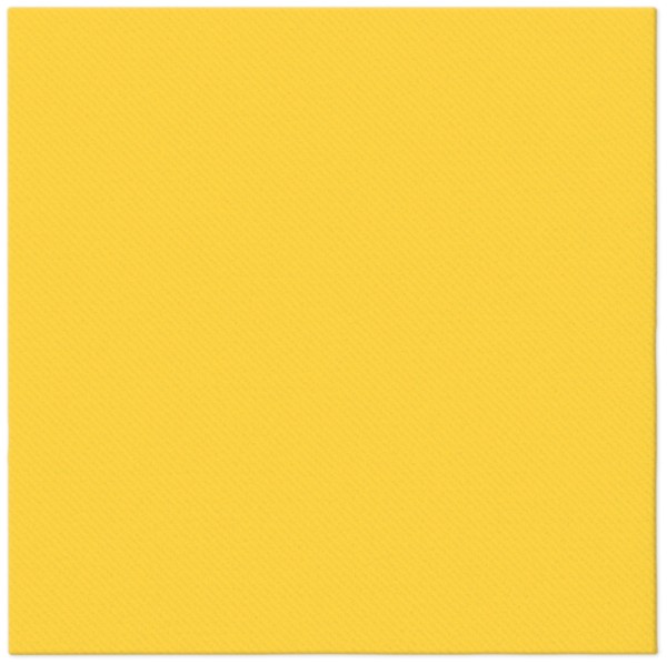 Servietten Dinner 50x Monocolor yellow 40x40cm