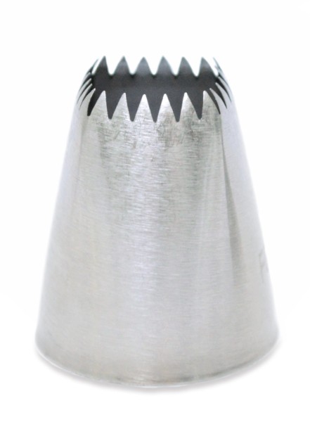 Spritztülle Edelstahl quadratisch geriffelt