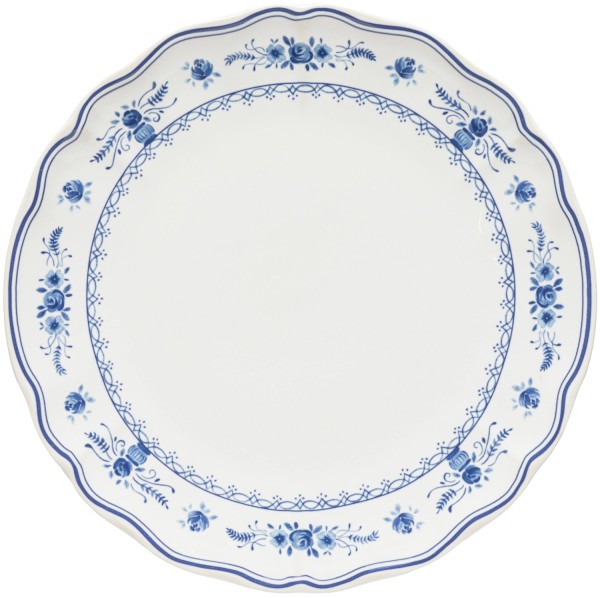 Vila Teller D27cm H2.6cm weiss blau