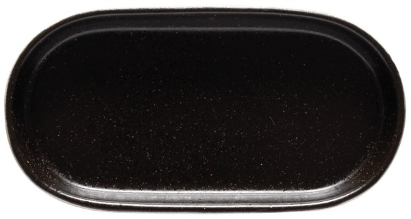 Nótos Platte oval 18.6x9.6cm H2.7cm schwarz