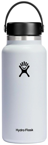 Trinkflasche Wide Flex Deckel 945ml weiss