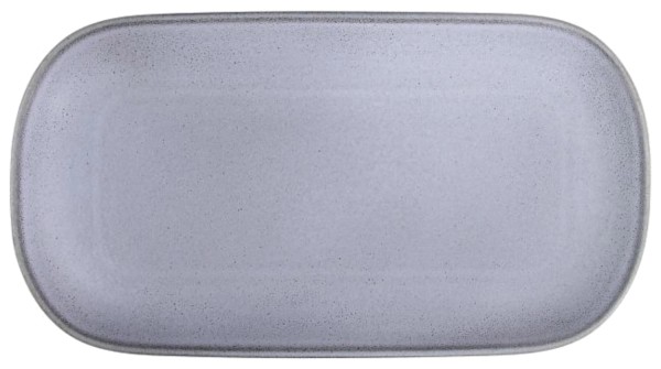 Terracotta Blue Storm Platte oval D33cm