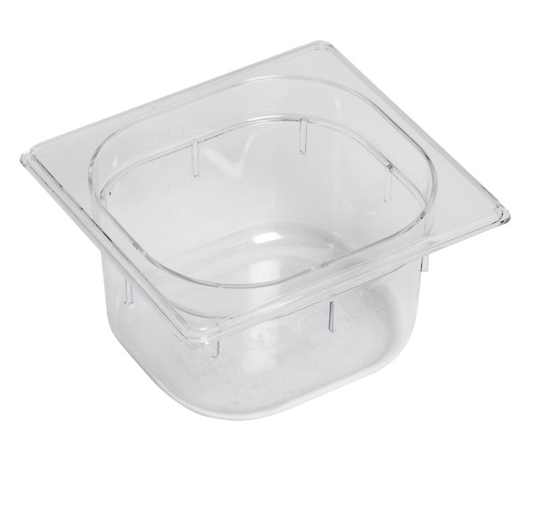 GN Behälter 1/6 Polycarbonat H10cm transparent