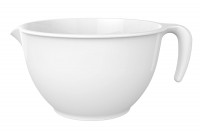Rührschüssel m Griff, 2.8 lt, weiss