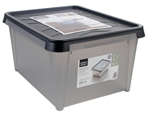 Tragbox m.Deckel grau 33l