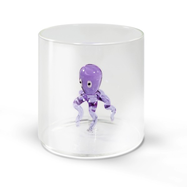Glas aus Borosilikat 250ml Oktopus
