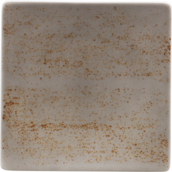 Pottery Unique Lightgrey Teller halbtief quadr. coupe 16cm