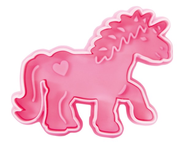 Ausstecher Einhorn 7 cm rosa