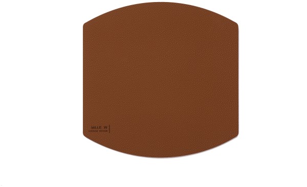 Topfuntersetzer hot mat 22cm oval cognac