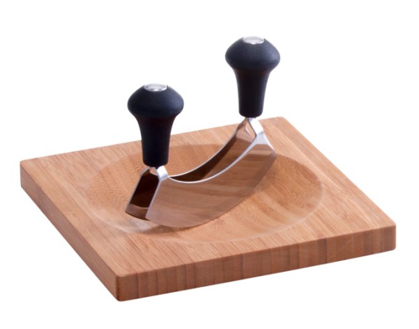 Wiegemesser mit Kräuterbrett