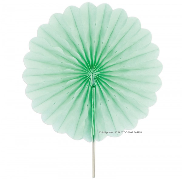 Dekokugeln Alveolenrosette 2 Stk. Papier hellgrün Ø25cm