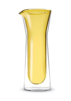 Glaskaraffe doppelw. gelb, 800ml