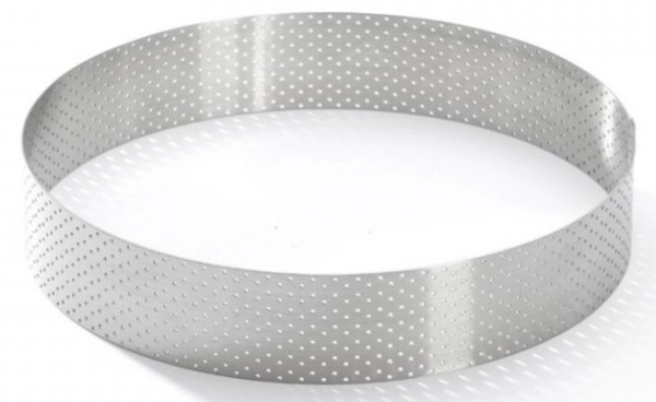 Gelochter Tortenring mit geradem Rand D:18.5 H3.5cm