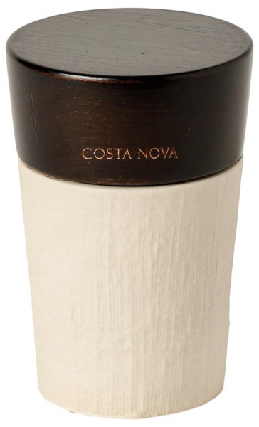 Nótos Salz- und Pfefferstreuer D7.9cm H11.7cm weiss/sand