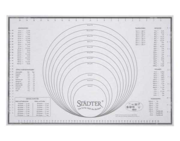 Silikonunterlage 60x40cm weiss