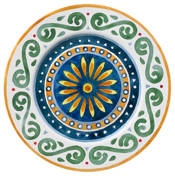 Capri Teller flach D28cm