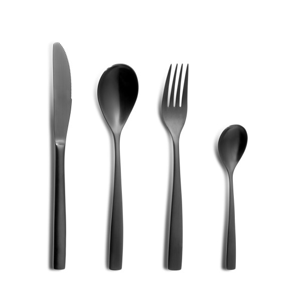 Barcelona Kuchengabel 18/0 Schwarz matt