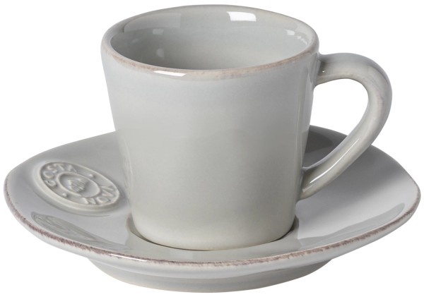 Nova Kaffeetasse mit Untertasse 70ml 8.5x6.3cm H6cm sand gr