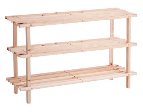 Schuhregal Holz 2Abl.80x49cm