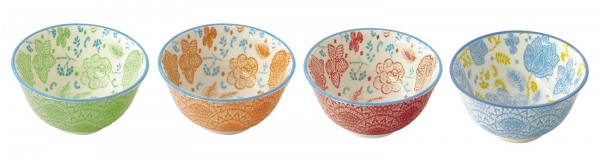 Design & Art 4er Set Schalen in Geschenkbox, Ø 12 cm