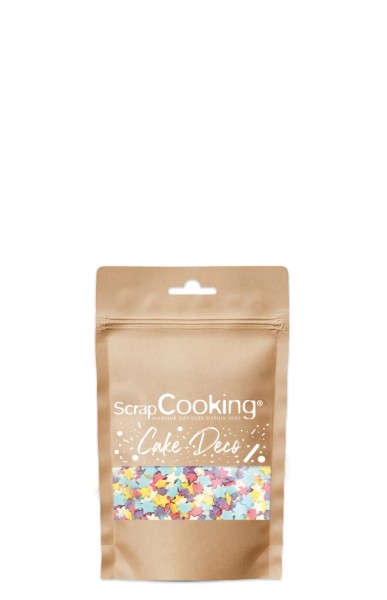 Zuckerstreusel Sterne regenbogenfarbig 55g