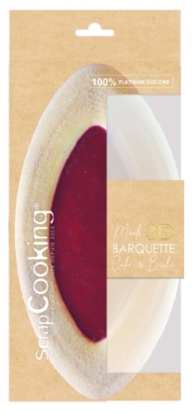 Silikonform Kuchen Marquise Barquette XXL