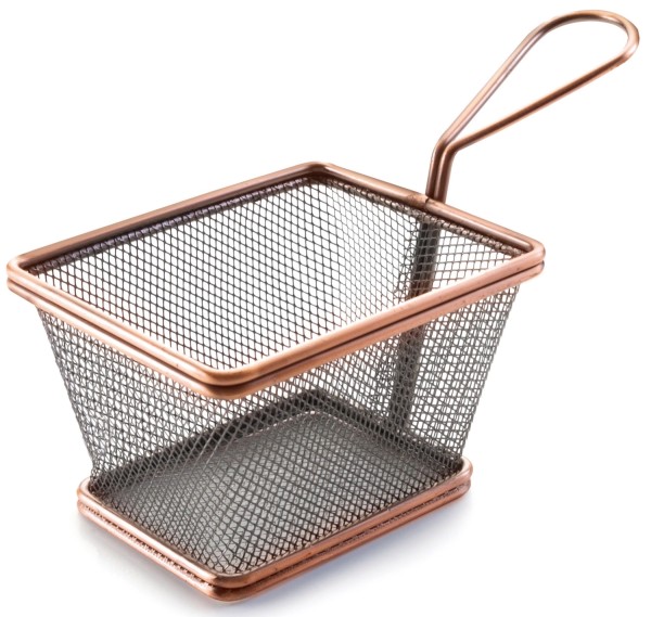 Korb quadratisch bronze 10x8x7cm
