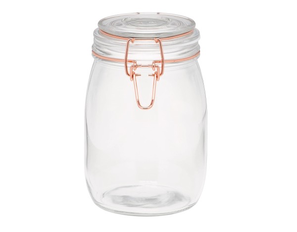 Aufbewahrungsglas mit Kupferverschluss 1000 ml
