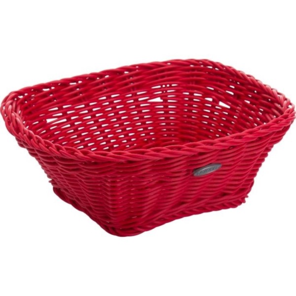 Korb quadratisch, r-rot, 19x19x7,5cm