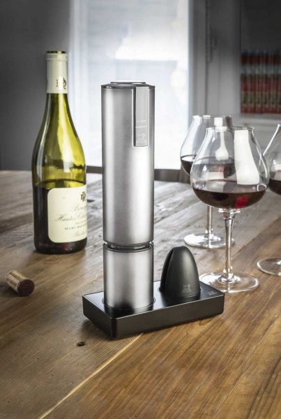 ELIS TOUCH TB Edelstahl 27cm elektronischer Korkenzieher mit Lithiumbatterie