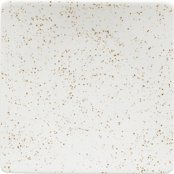 Pottery Unique white Teller halbtief quadratisch coupe 16cm