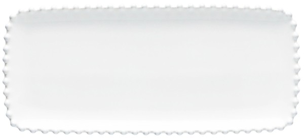 Pearl Platte rechteckig 30.2x13.2 weiss