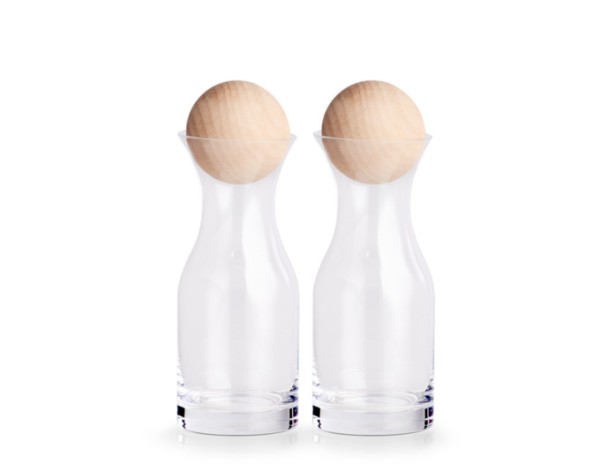 Servierglas m.Holzkugel 2Stück