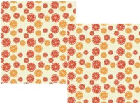 2er Set Bienenwachstuch Citrus 16x16cm