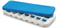 Quicksnap Plus Eiswürfelbehälter, weiss/blau, 13x32.2x3.5 cm