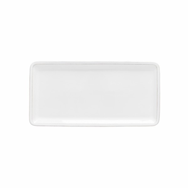 Friso Platte rechteckig 31x15.2cm Steinzeug weiss