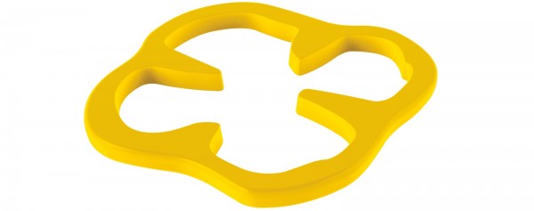 Peperoni Untersetzer gelb 15 cm